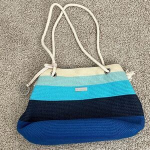 Blue Gradient Woven Bag